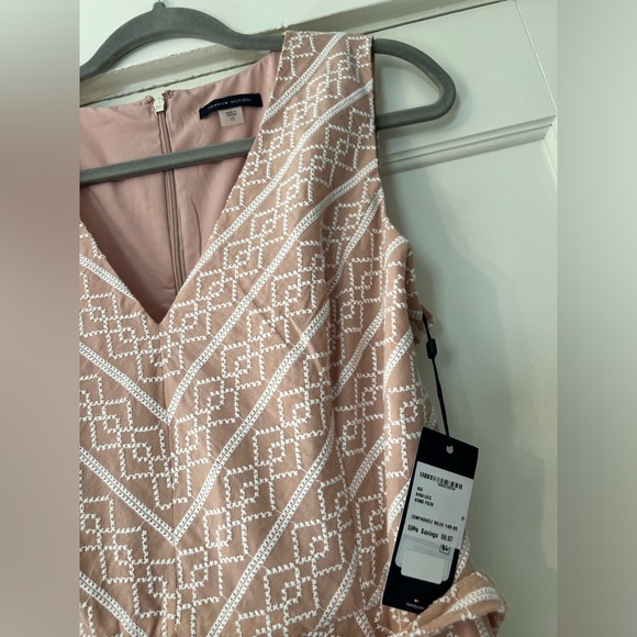 Tommy Hilfiger, Diamond Pattern Cotton Fit & Flare Dress, Size 12, NWT - Picture 5 of 6